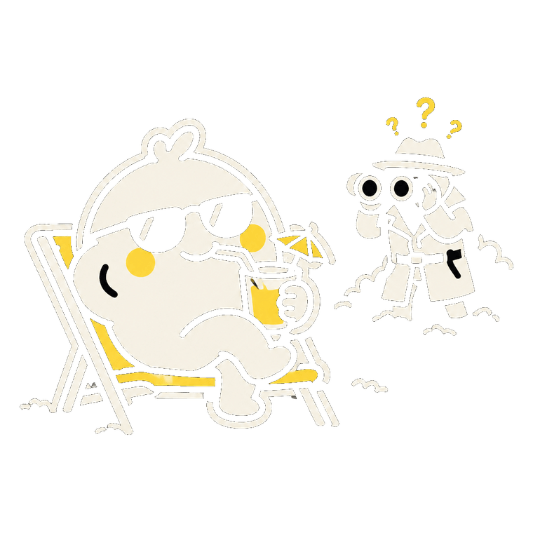 Peeky relaxes, the tracker is confused