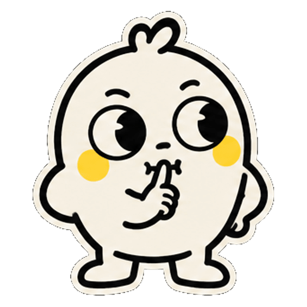 Peeky, finger on lips